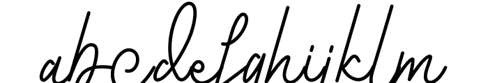 Wathanda Signature Line Font LOWERCASE