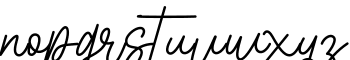 Wathanda Signature Line Font LOWERCASE