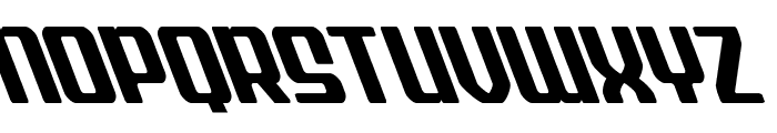 Wave Warrior Super-Leftalic Font LOWERCASE