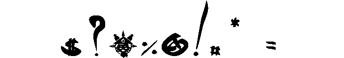 wakfu fan Font OTHER CHARS