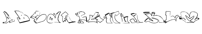 wassimo graffiti Font UPPERCASE