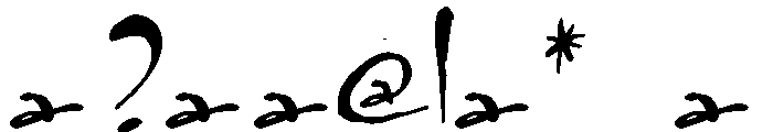 watermark Font OTHER CHARS