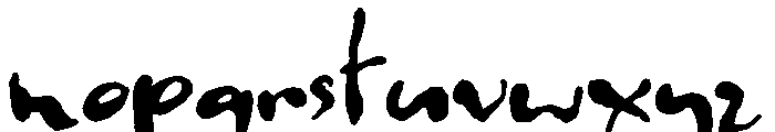 watermark Font LOWERCASE