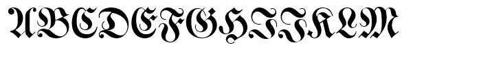 Walbaum Fraktur Regular Font UPPERCASE