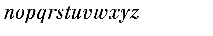 Walburn Text Italic Font LOWERCASE