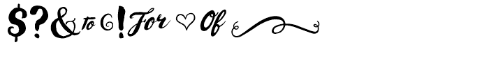 Wanderlust Letters Extras Font OTHER CHARS