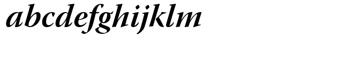 Warnock Bold Italic Subhead Font LOWERCASE