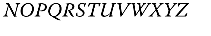 Warnock Italic Caption Font UPPERCASE
