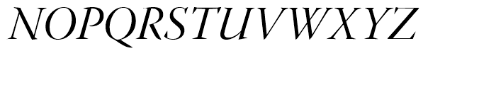 Warnock Italic Display Font UPPERCASE