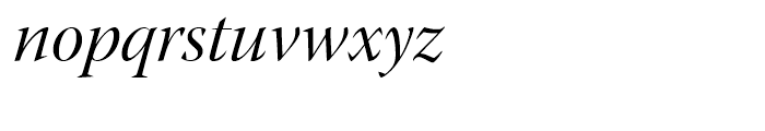 Warnock Italic Display Font LOWERCASE