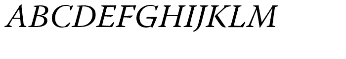 Warnock Italic Font UPPERCASE