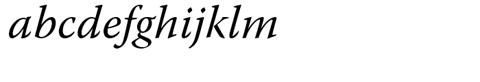 Warnock Italic Font LOWERCASE