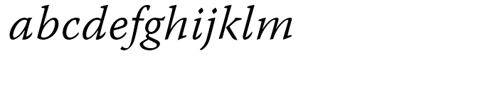 Warnock Light Italic Caption Font LOWERCASE