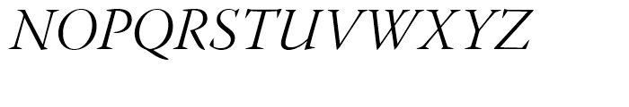 Warnock Light Italic Subhead Font UPPERCASE