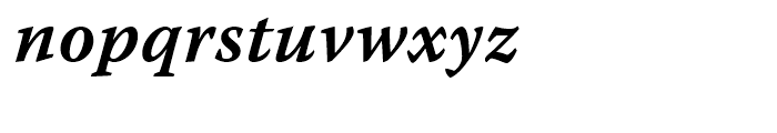 Warnock SemiBold Italic Caption Font LOWERCASE
