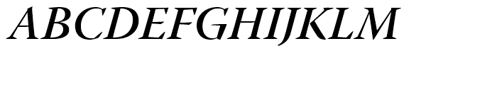 Warnock SemiBold Italic Subhead Font UPPERCASE