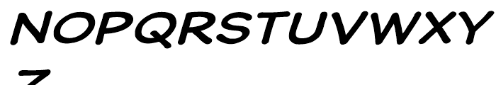 Wastrel Bold Expanded Oblique Font UPPERCASE