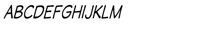 Wastrel Condensed Oblique Font UPPERCASE