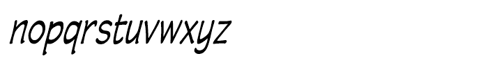 Wastrel Condensed Oblique Font LOWERCASE