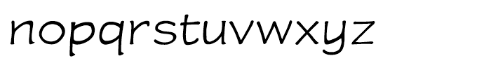 Wastrel Light Expanded Font LOWERCASE