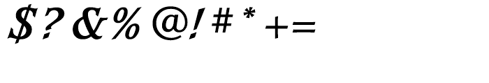 Waverly Bold Italic Font OTHER CHARS