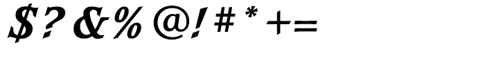 Waverly Extra Bold Italic Font OTHER CHARS