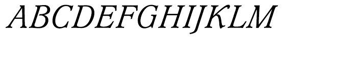 Waverly Light Italic Font UPPERCASE
