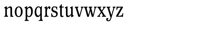 Waverly Medium Condensed Font LOWERCASE