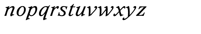Waverly Medium Italic Font LOWERCASE