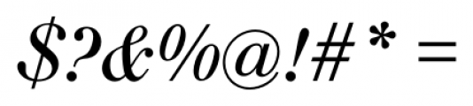 Walbaum FS Book Italic Font OTHER CHARS