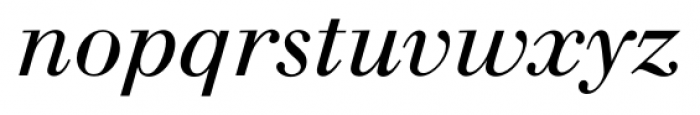 Walbaum FS Book Italic Font LOWERCASE