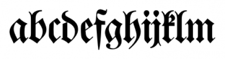 Walbaum Fraktur Regular Font LOWERCASE