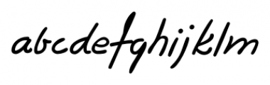 Wally Handwriting Regular Font LOWERCASE