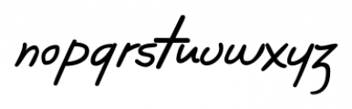 Wally Handwriting Regular Font LOWERCASE
