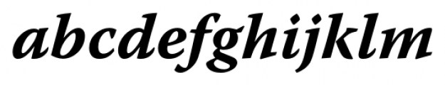 Warnock Pro Caption Bold Italic Font LOWERCASE