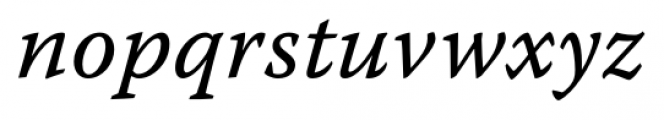 Warnock Pro Caption Italic Font LOWERCASE