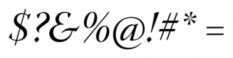 Warnock Pro Display Italic Font OTHER CHARS