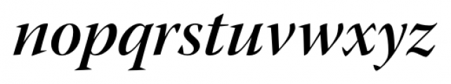 Warnock Pro Display Semi Bold Italic Font LOWERCASE