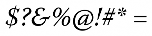 Warnock Pro Italic Font OTHER CHARS