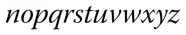 Warnock Pro Subhead Italic Font LOWERCASE