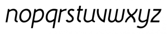 Wasabi Book Italic Font LOWERCASE