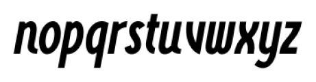 Wasabi Cond Bold Italic Font LOWERCASE