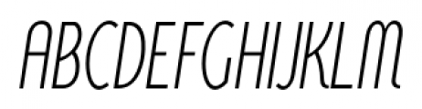 Wasabi Cond Light Italic Font UPPERCASE
