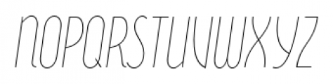 Wasabi Cond Thin Italic Font UPPERCASE