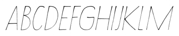Wayang Italic Font LOWERCASE
