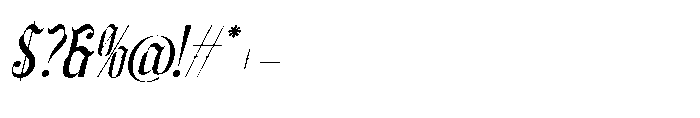 Wadepak  Italic Font OTHER CHARS