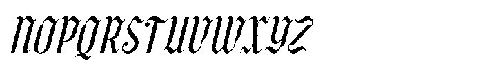 Wadepak  Italic Font UPPERCASE