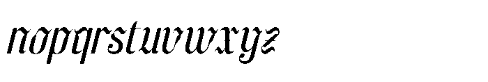Wadepak  Italic Font LOWERCASE