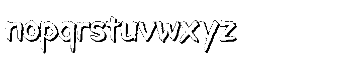 Waen Ronta Shadow Font LOWERCASE
