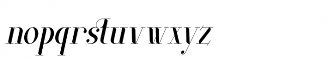 Wafero Italic Font LOWERCASE